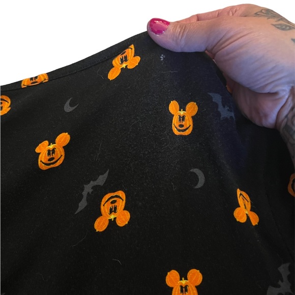 Mickey Mouse pumpkin head Lehigh low hem baby doll shirt - Picture 5 of 10